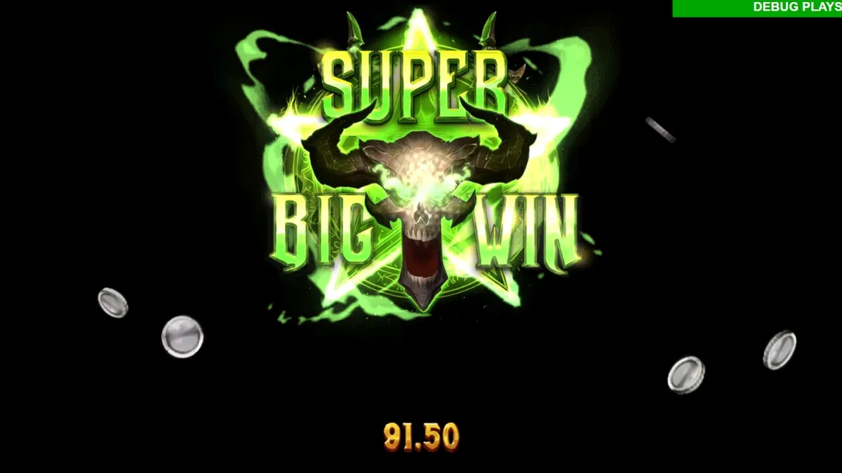 Tampilan visual slot Hellreign Scatter Magnet dengan tema neraka yang gelap