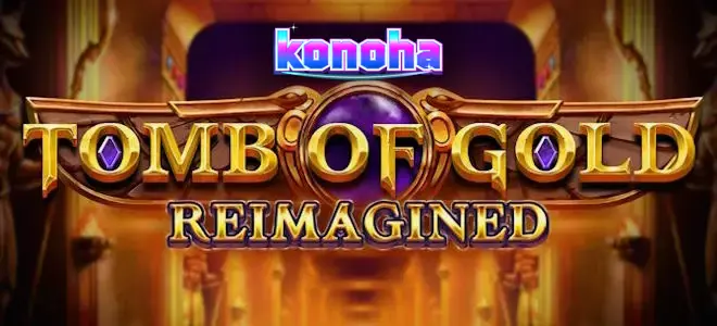 Tampilan visual ruang harta karun emas dalam slot Tomb of Gold Reimagined